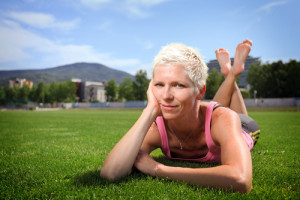 woman resting after workout, breast reconstruction after mastectomy article